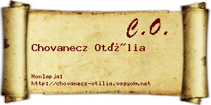 Chovanecz Otília névjegykártya